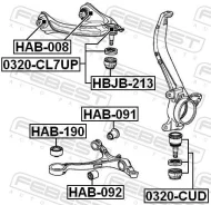 ���������� ��������� ������� ������ (Honda Odyssey Febest hab-190 HAB190 ����