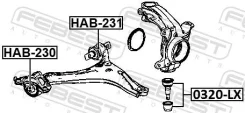 ����������� ��������� ������ (��������������) | ����� ����/��� | Febest HAB230 HAB230 ����