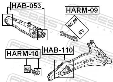 ����������� HARM-10/Febest HARM10 ����