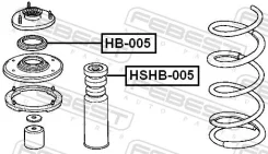 ��������� ��������������� ����� �������� ������ ����� ��� Honda Civic, Acura MDX, Honda Integra 2.0 febest hb-005 HB005 ����