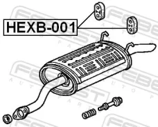 ������ ���������, ������, ����� ��� Honda Accord, Honda Civic, Acura Integra Febest HEXB-001 HEXB001 ����