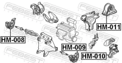 ������� ��������� ������ ������, ����� ��� Honda Civic, Acura Integra, Honda CR-V Febest HM-011 HM011 ����