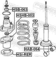 ������ ������������ ������ ������ ����� ��� Honda Civic, Honda CR-V, Honda FR-V febest hsb-063 HSB063 ����