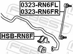 ������ ��������� ������������� d20 | ����� ����/��� | Febest Hsbrn8F HSBRN8F ����