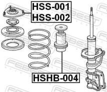 ����� ��������� ������������, ��������, ������, ����� ��� Honda Civic, Honda CR-V, Honda FR-V Febest HSS-002 HSS002 ����