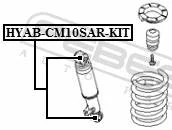 ����������� Hyundai Santa FE 10 2009-2013 ������������ ����. (�����. ) Febest HYABCM10SARKIT ����