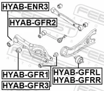 ����������� ������ Hyundai IX35/Tucson 14 2013-2016 ����. ����. Febest HYABGFR3 ����