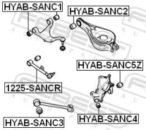 ����������� ������ �����, ������ ������, ����� ��� Hyundai Santa FE, Hyundai i30, KIA Sportage Febest HYAB-SANC5Z HYABSANC5Z ����