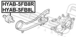 ����������� ������ Hyundai Santa FE 12 2012-2015 ����. ��������. ����. Febest HYABSFB8R ����