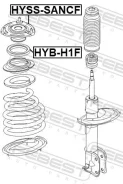 ��������� ��������������� ����� �������� ������ ����� ��� Hyundai Santa FE, Hyundai H-1, KIA Carnival febest hyb-h1f HYBH1F ����