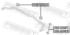 ������ ��������� ������������� d21 | ����� ����/��� | ��� KIA Sportage, Hyundai Tucson, KIA Optima febest hysb-sonc1f HYSBSONC1F ����
