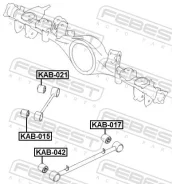 ����������� ������� ����������� ������ KIA Sorento (2003-2009) [178Febestkab042] KAB042 ����