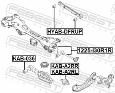 ����������� ����������� ������ �������� ������ ����� ��� KIA CEED, Hyundai i30, Hyundai Sonata febest kab-a2rl KABA2RL ����