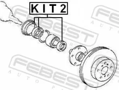 ������� ��������� ����������� 50.4x68.05x7.6x12.8 ����� ����/��� Febest [KIT2] KIT2 ����