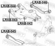 ����������� ������ LAND Rover Range Rover 2013- ����. ����. Febest LRAB045 ����