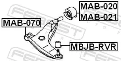 ����������� ��������� ������ ������� ������� Febest MAB-020 MAB020 ����