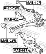 ����������� ������� ����������� ������ MAB022 Febest MAB022 MAB022 ����