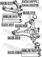 ����������� ��������� ������� ������ �������� MAB-063 Febest MAB063 ����