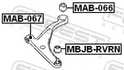 ����������� ������ ��������� ������ Febest MAB-066 MAB066 ����