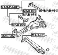����������� ������ ���� Febest MAB-079 MAB079 ����