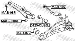 ����������� ������� ����������� ������ �������� 40.1 � 48 � 50�� Febest MAB088RUB ����