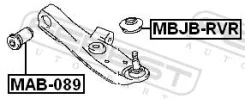 ����������� MAB-089/3301-2-0037-3 MR319067/MR210222 Pajero IO H66W (Febest) MAB089 ����