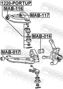 ����������� ��������� �������� ������ (��������) | ����� ����/��� | Febest MAB116 MAB116 ����