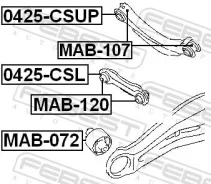 ����������� MAB-120 #MR403485 CU2W ~06 (Febest) MAB120 ����