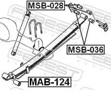 ������ ������� Mitsubishi L200 K74T 1996.01-2007.12 MAB-124 MAB124 ����