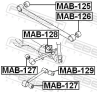 ����������� ������ ������� ���������� ����, ������, ����� ��� Mitsubishi Pajero Febest MAB-127 MAB127 ����