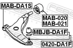 ����������� ������ Mitsubishi Carisma DA1-6A 1995.05-2003.12 �����. �����. Febest MABDA1S ����