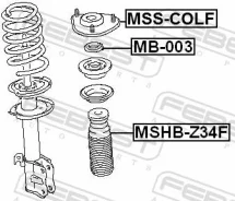 ��������� ��������������� ����� �������� ������ ����� ��� Mitsubishi COLT febest mb-003 MB003 ����