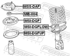 ��������� ����� ��������� ������������, ��������, ������, ����� ��� Mitsubishi Lancer, Mitsubishi Carisma, Mitsubishi Mirage Febest MB-004 MB004 ����