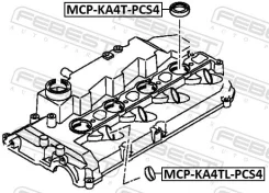 ������ �������������� �������� ������� ������� (4 ��. � ��������) ����/��� Febest [Mcpka4Tlpcs4] MCPKA4TLPCS4 ����