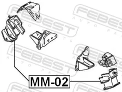 ����� ��������� Mitsubishi Pajero V20-50# 1990.10-1999.11 �����. Febest MM02 ����