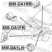 ������� ��������� MT ������ ������ � ����� ��� Mitsubishi Carisma, Mitsubishi Space STAR Febest MM-DA1RR MMDA1RR ����
