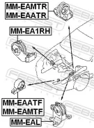 ����� ��������� Mitsubishi Legnum EA/EC# 1996.06-2002.08 ���������� ����. MMEA1RH MMEA1RH ����