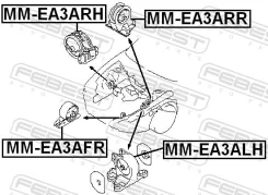 ������� ��������� AT �������� ������, ����� ��� Mitsubishi Eclipse, Chrysler Sebring [USA], Mitsubishi Galant VIII Febest MM-EA3AFR MMEA3AFR ����