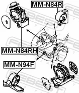 ������� ��������� �������� MR316642 Mitsubishi Space Wagon N80,90# 1998.07-2004.01 [EUR] MM-N94F Febest MMN94F ����