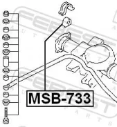 ������ ������� ������������� Febest D=18 Mitsubishi Pajero 91-04 MSB733 MSB733 ����