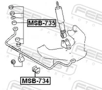������ ������������� D25 Febest MSB-734 MSB734 ����