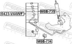 ����������� �������� ���� ������������� 6 pcs | ����� ����/��� | Febest MSB-735 MSB735 ����