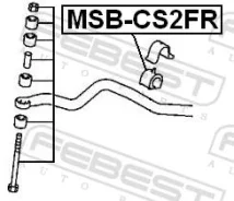 ������ ��������� ������������� d22 �������� ������, ����� ��� JEEP Patriot, JEEP Compass, Dodge Caliber Febest MSB-CS2FR MSBCS2FR ����
