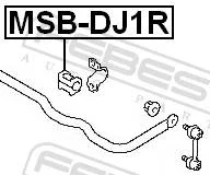 ������ ������� ������������� d19 ������ ������, ����� ��� Mitsubishi Galant Febest MSB-DJ1R MSBDJ1R ����
