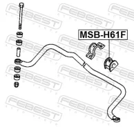 ������ ������������� �������� ������ ����� ��� Mitsubishi TOWN BOX, Mitsubishi Pajero febest msb-h61w MSBH61W ����