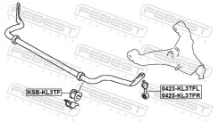 ������ ��������� ������������� d31, ��������, ������, ����� ��� Mitsubishi L200 Mitsubishi, Mitsubishi Pajero Sport Febest MSB-KL3TF MSBKL3TF ����