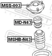 ������� ������������ ����� ������ ����� ��� Mitsubishi Galant, Mitsubishi Space, Mitsubishi Eclipse febest mshb-n43 MSHBN43 ����