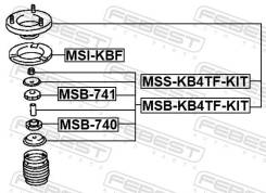    -! Mitsubishi Galant all 92-96 Febest Msskb4Tfkit MSSKB4TFKIT 