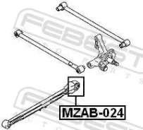 ����������� ������ ���������� ���� ������ Mazda GF# GW# Febest MZAB-024 MZAB024 ����