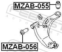 ����������� ������ ������ �������� �������� ������ ����� ��� Mazda 323, Mazda Protege [USA], Mazda Protege5 [USA] febest mzab-055 MZAB055 ����